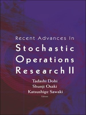cover image of Recent Advances In Stochastic Operations Research Ii